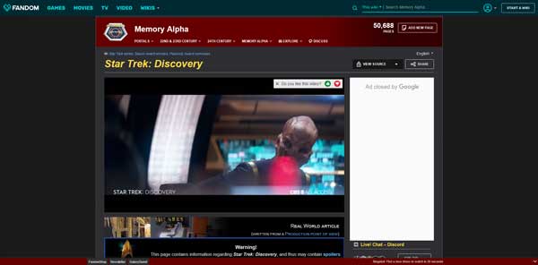 Star Trek : Discovery Memory Alpha Wiki Fandom