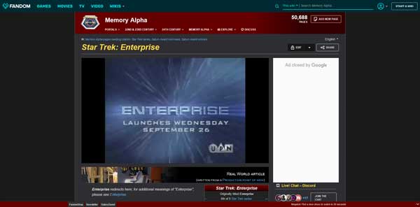 Star Trek: Enterprise Memory Alpha Wiki Fandom 
