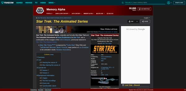 Star Trek: The Animated Series Memory Alpha Wiki Fandom