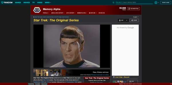 Star Trek The Original Series Memory Alpha Wiki Fandom